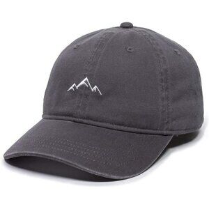 Mountain Dad Hat Adjustable Cotton Baseball Cap Outdoor Hiking Unstructured